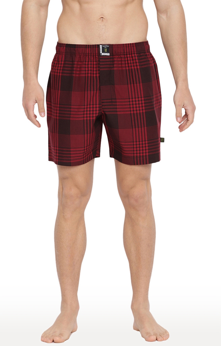 La Intimo | Red and Black Tartan Trend Boxers 
