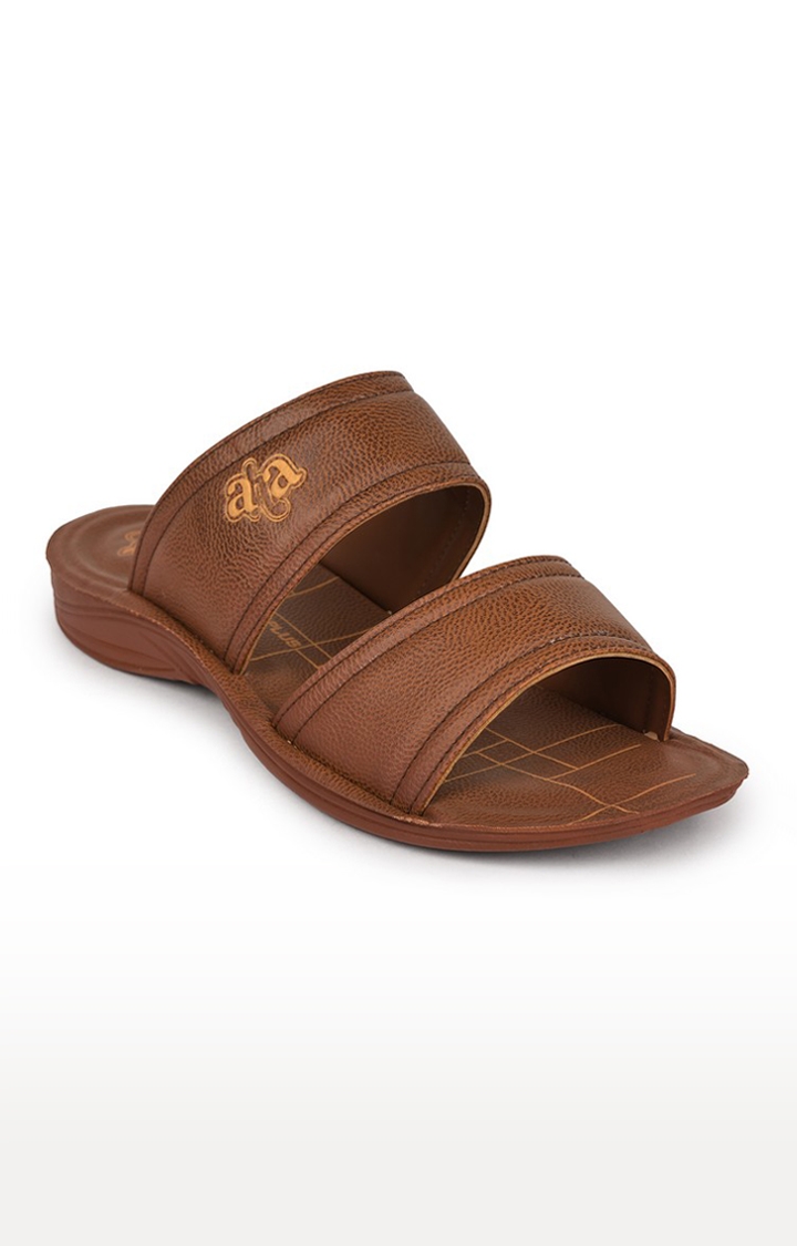 Coolers by Liberty Men's Brown Casual Slip-on Sandals
