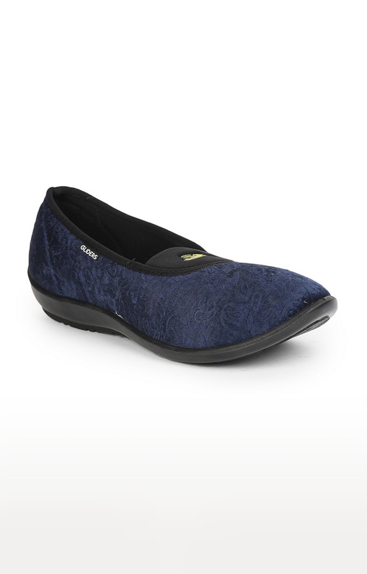 Gliders by Liberty Women Navy Blue Casual Slip-ons