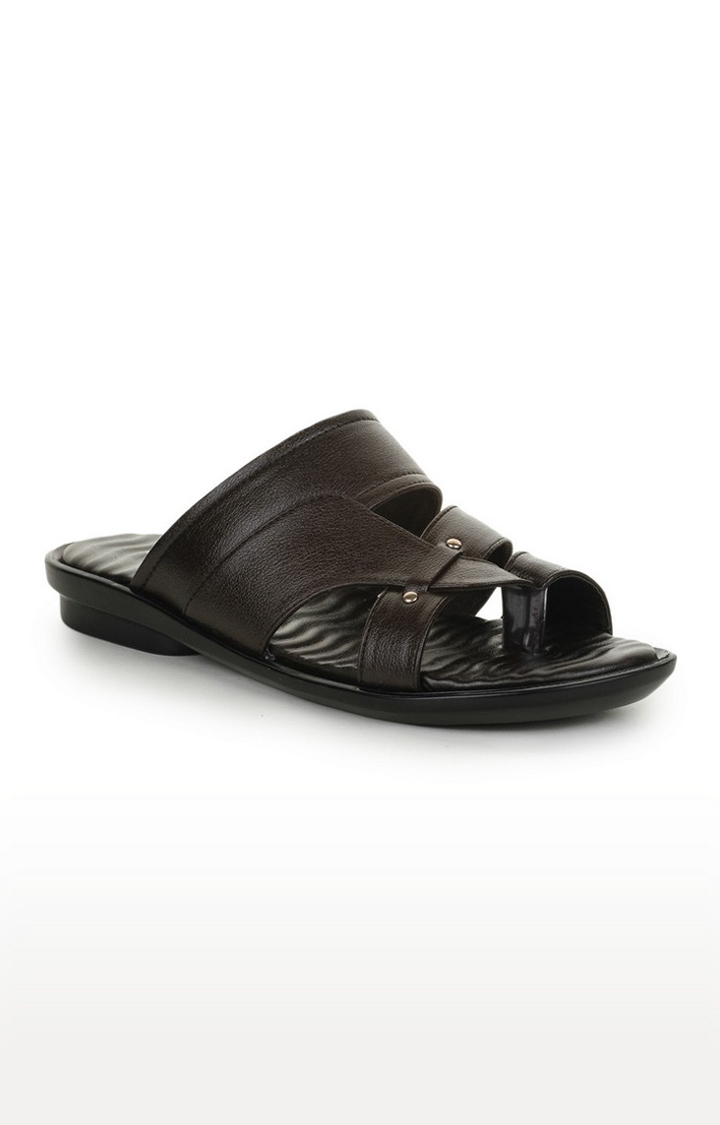 Coolers by Liberty Men Brown Slip-on Sandals