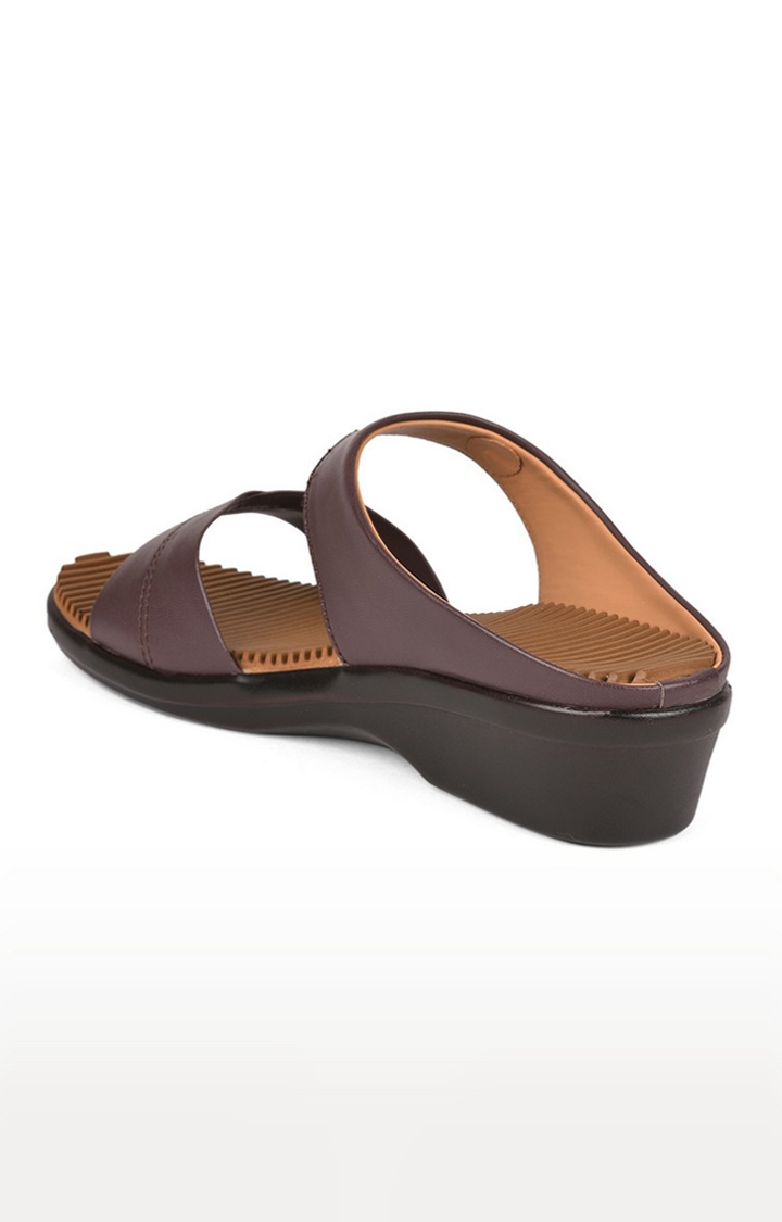 Senorita by Liberty Women Brown Heel Sandals