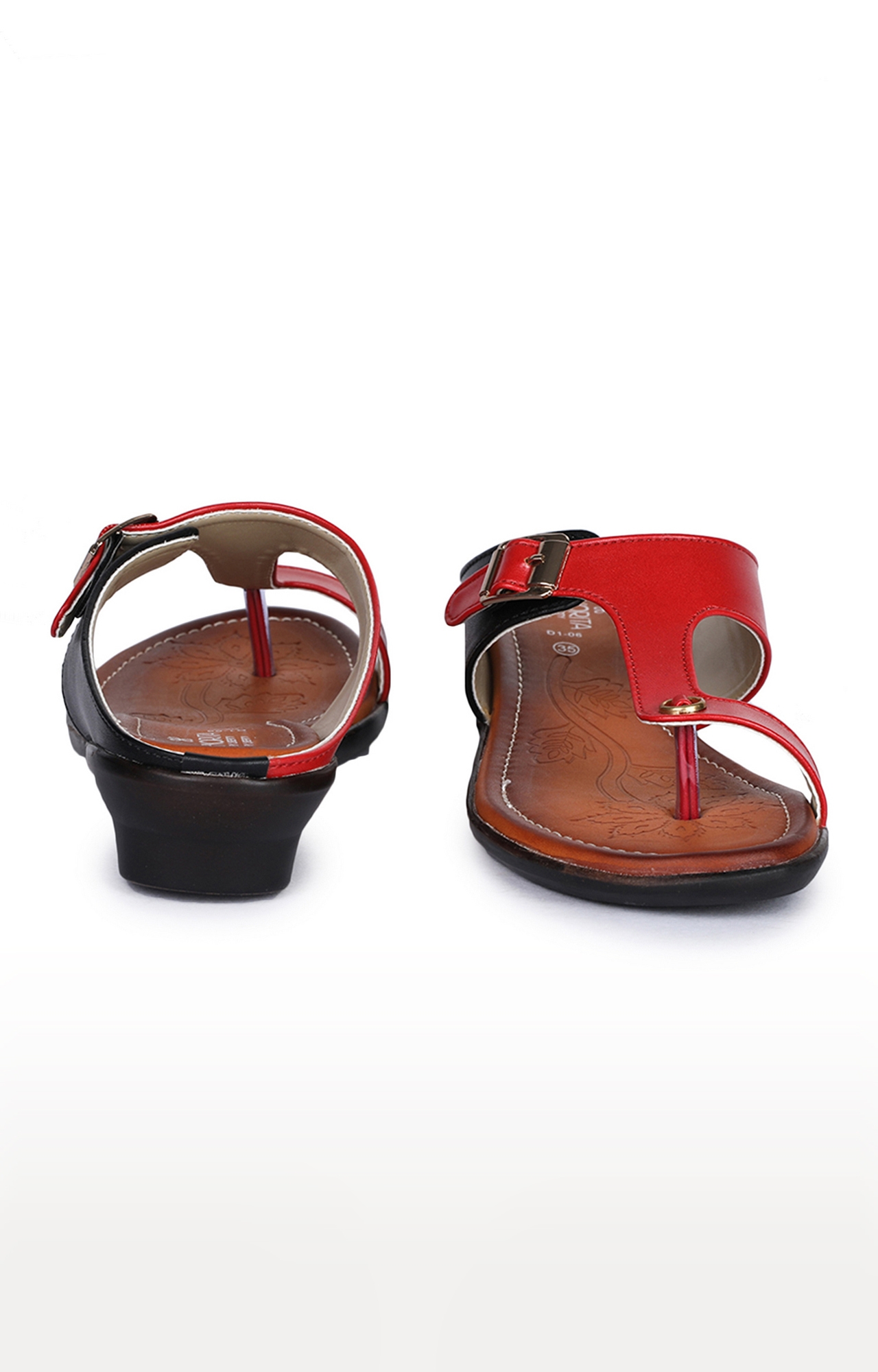 Senorita by Liberty Women Red Heel Sandals