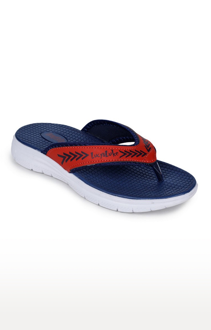 Liberty | Liberty Lucy & Luke Red And Blue Slippers