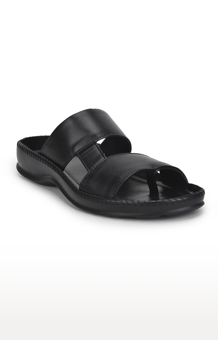 Coolers by Liberty Men Black Slip-on Sandals