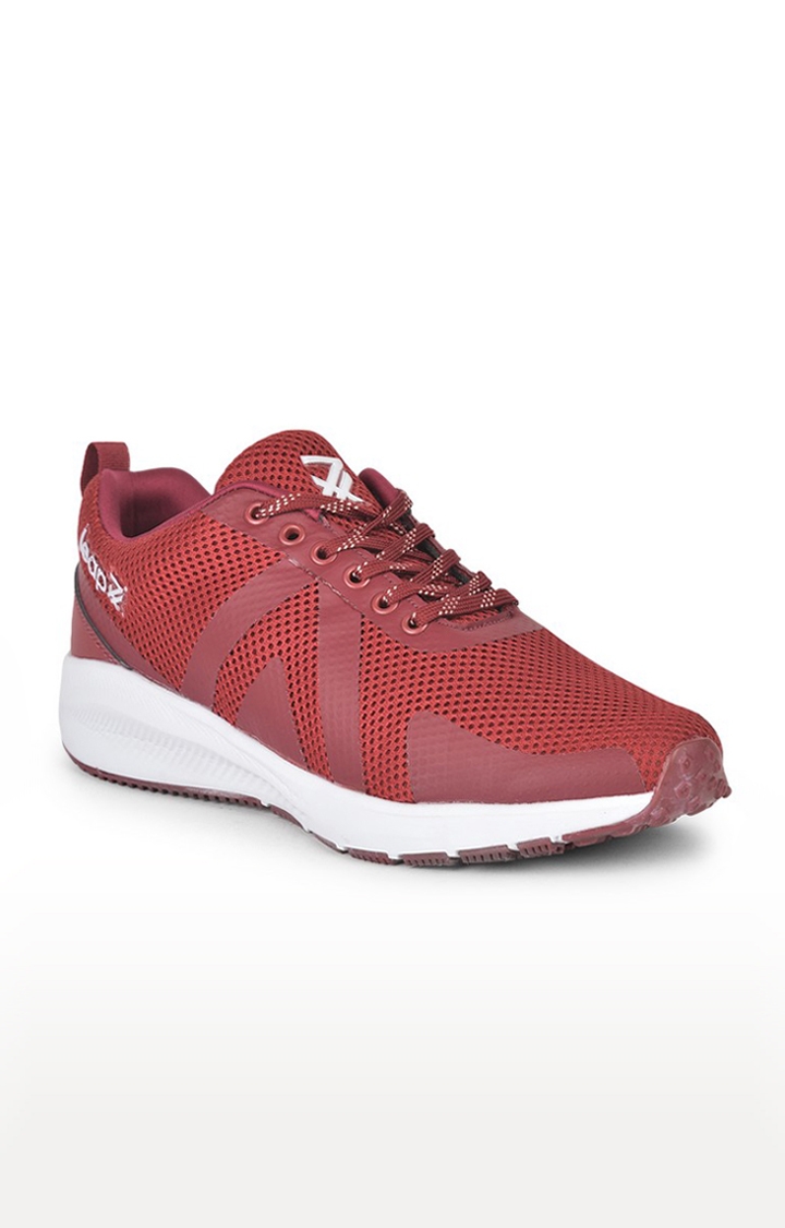 LEAP7X by Liberty Men Maroon Running Shoes