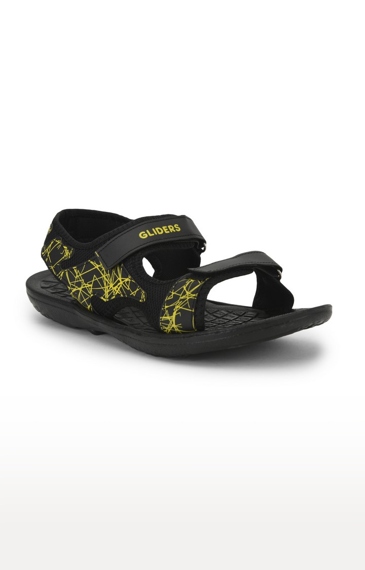 Gliders by Liberty Men Black Sandals