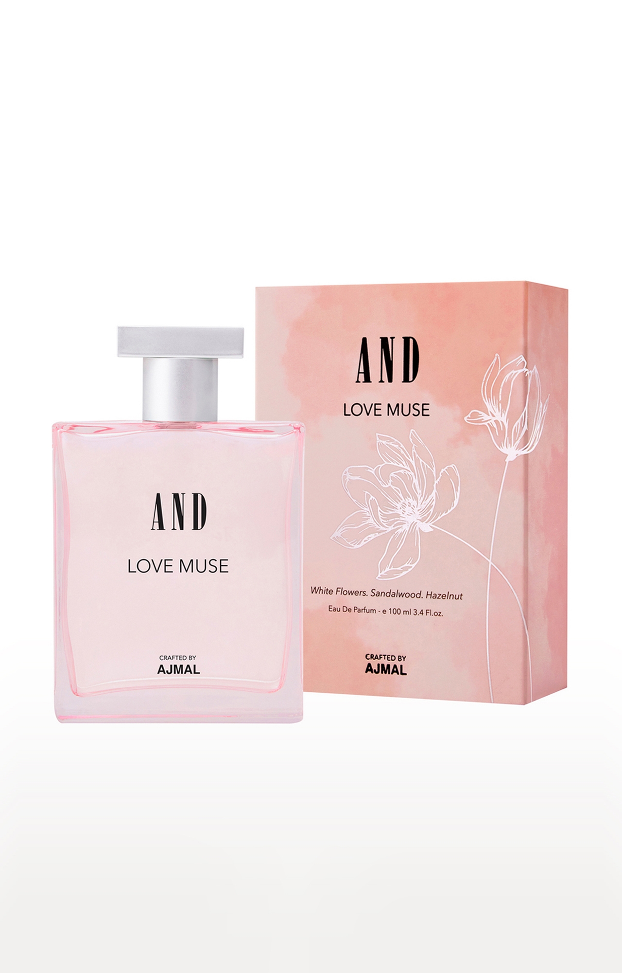 AND Crafted By Ajmal | And Love Muse Eau De Parfum 100ML Long Lasting Scent Spray Gift For Women Crafted By Ajmal