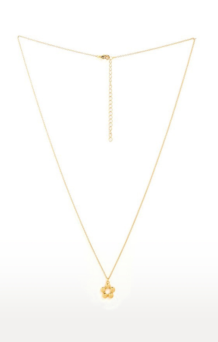 Lilly & sparkle | Lilly & Sparkle Gold Toned Chain With Flower Charm Pendant