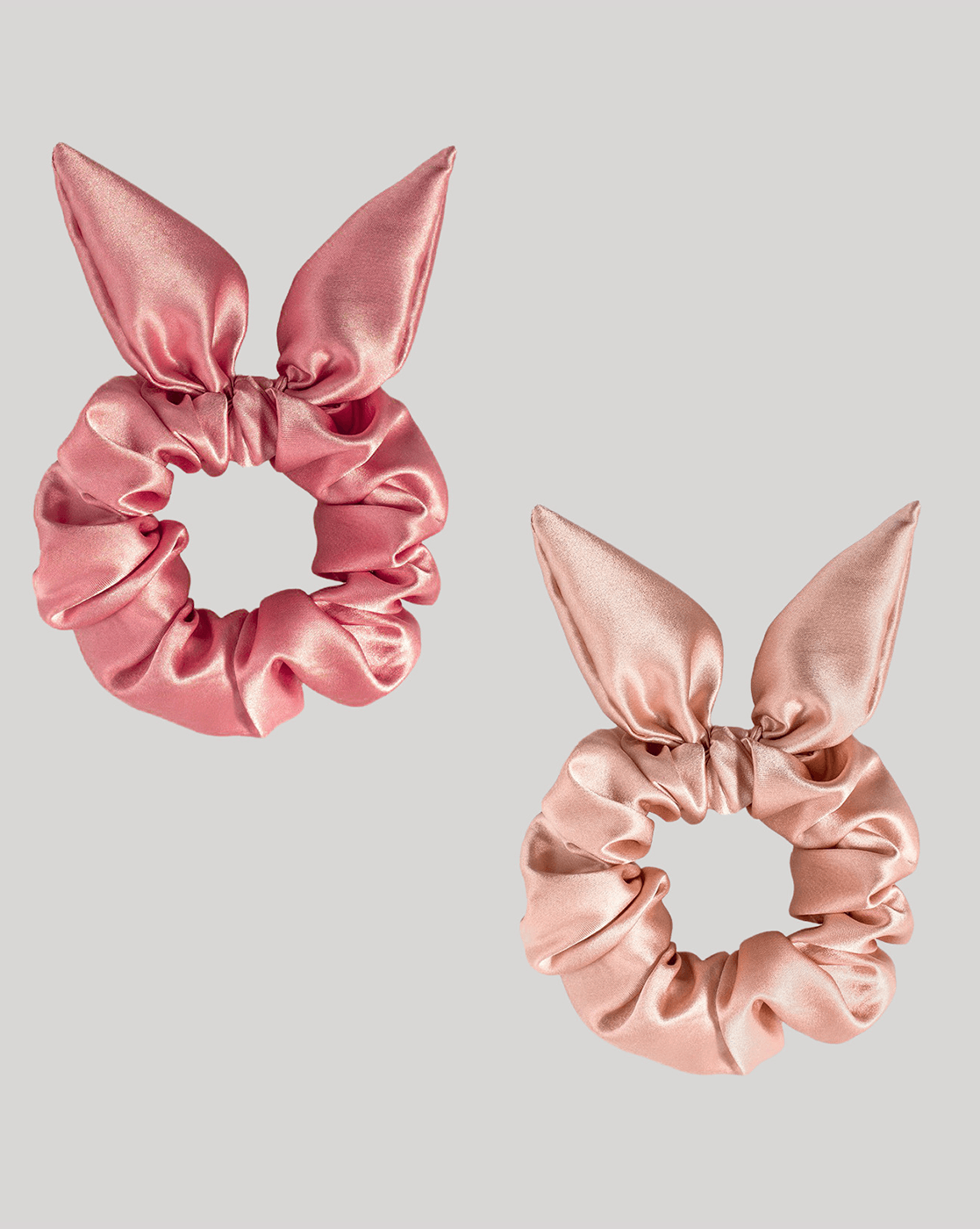 Mueras | Bow Tie Knot Scrunchies Pack of 2 Pinks