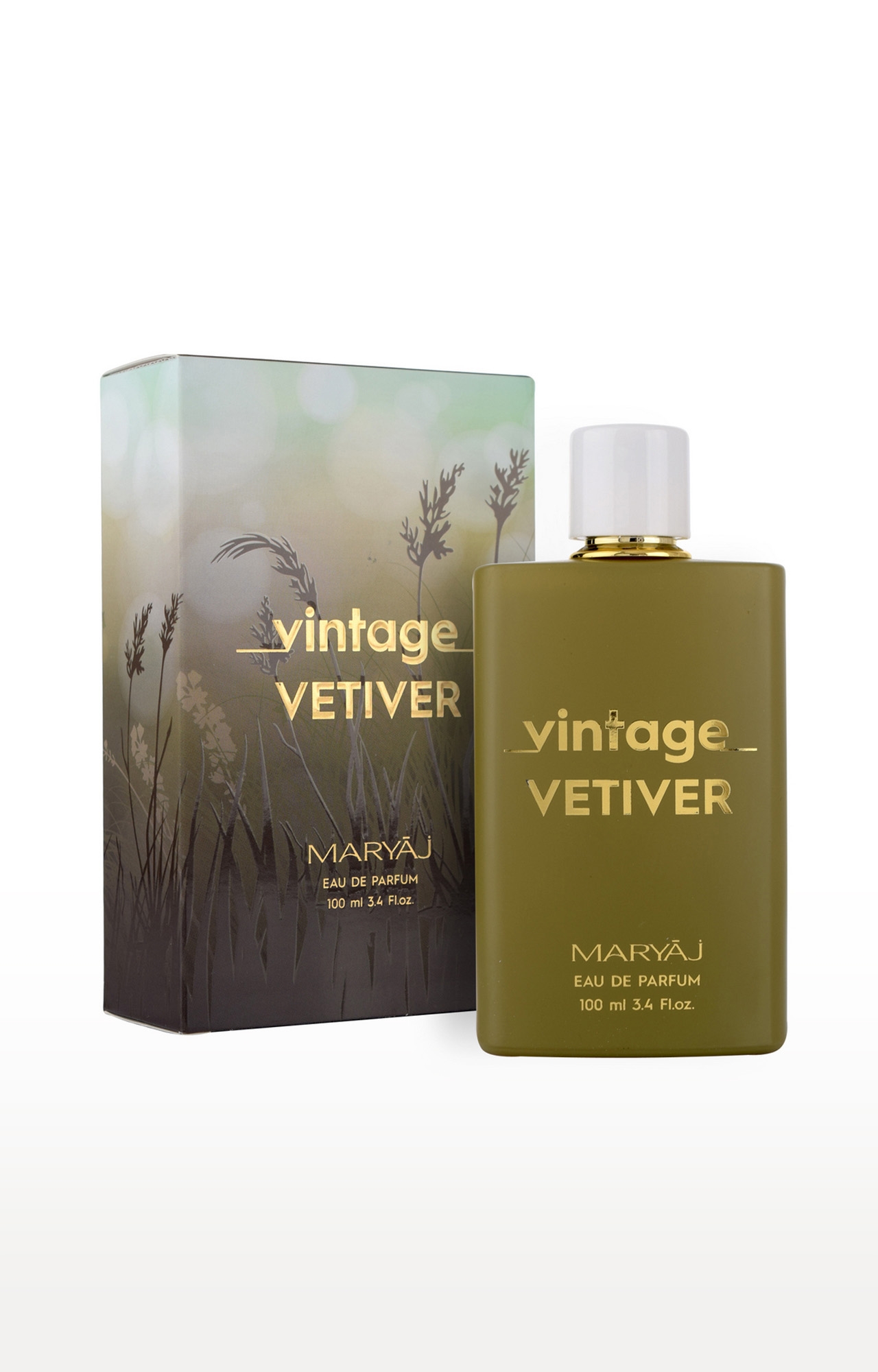 Maryaj Vintage Vetiver Gift for Man and Women Eau De Parfume 100ML Long Lasting Scent Spray Gift for Man and Women