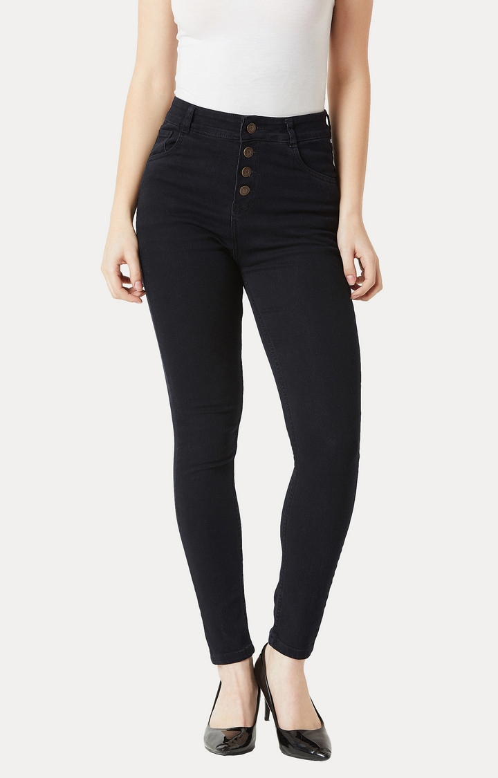 MISS CHASE | Black Clean Look Stretchable Jeans