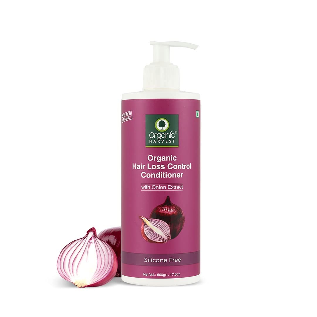 Organic Harvest | Organic Harvest Red Onion Conditioner For Hair Fall Control & Hair Growth | Suitable for All Type Hair | Sulphates & Parabens Free | Anti Hairfall Conditioner For Men & Women 500ml