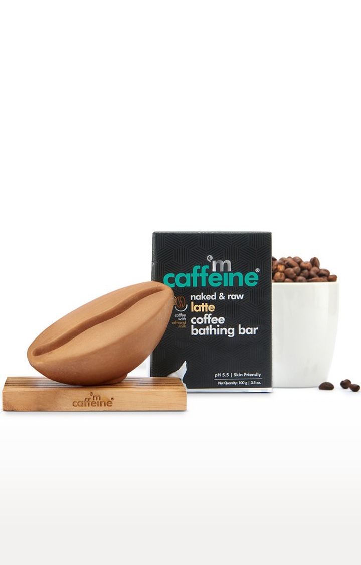 mcaffeine Naked & Raw Latte Coffee Bathing Bar (100 G)