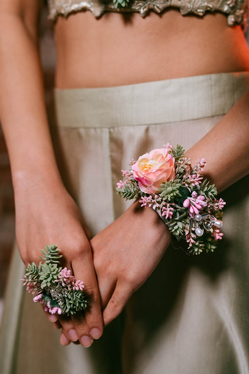 Forest themed 1 corsage 1 ring