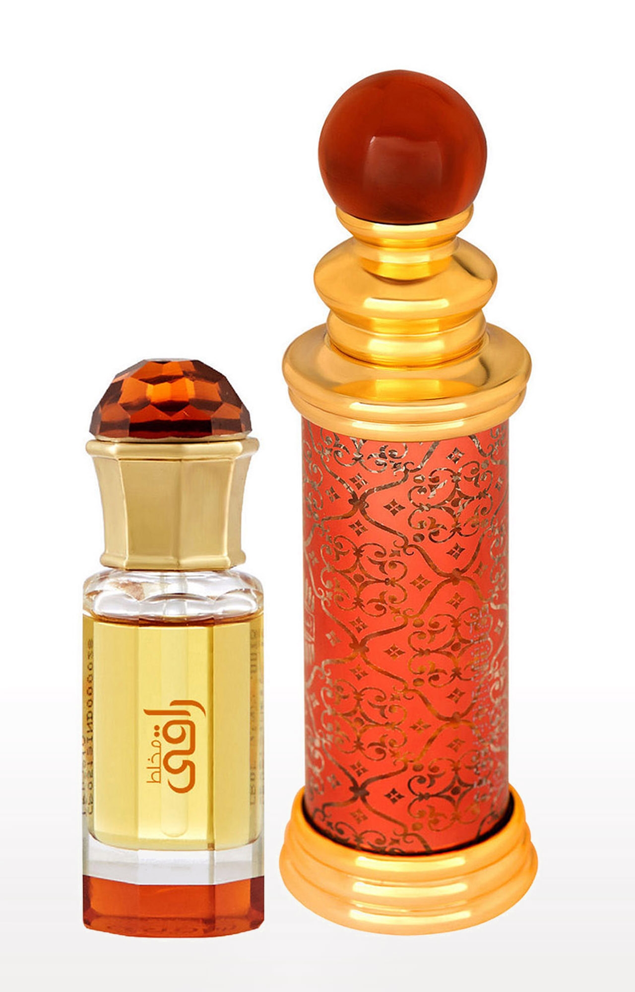 Ajmal Mukhallat Raaqi Concentrated Perfume Oil Alcohol-free Attar 10ml for Unisex and Classic Oud Concentrated Perfume Oil Oudh Alcohol-free Attar 10ml for Unisex