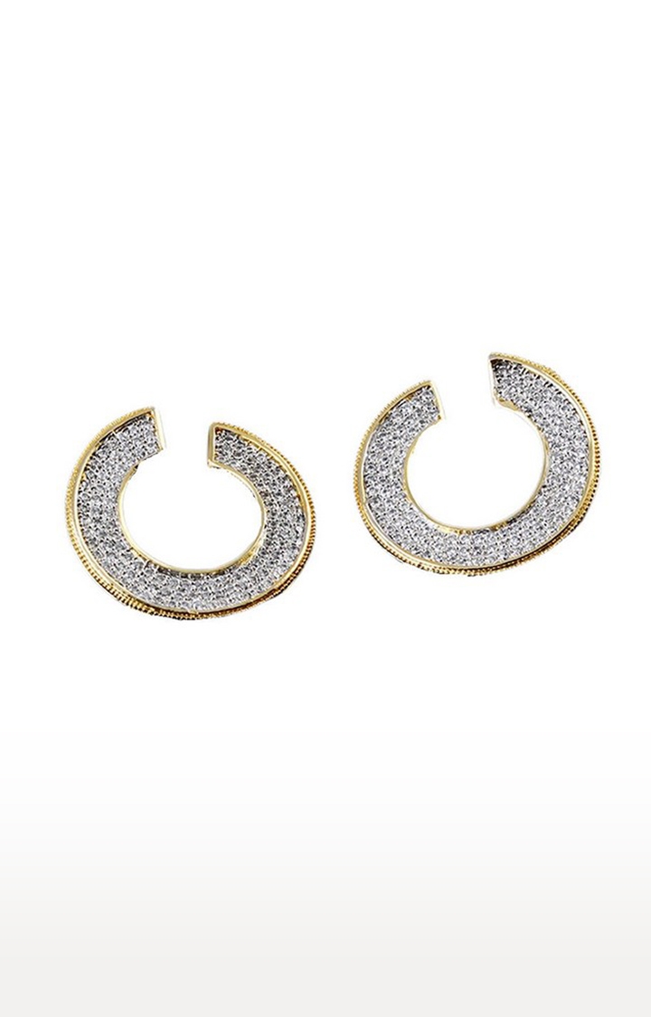 55Carat | Silver Copper 14K Gold Plated Cubic Zirconia Dangle & Drop Earrings