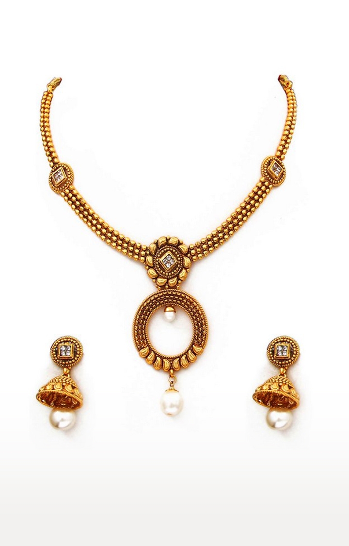55Carat | White Women 18K Gold Plated Cubic Zirconia Jewellery Sets