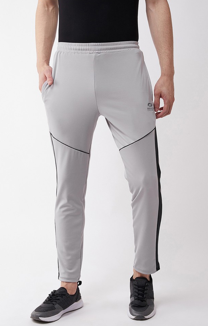 Masch Sports | Grey Striped Trackpant