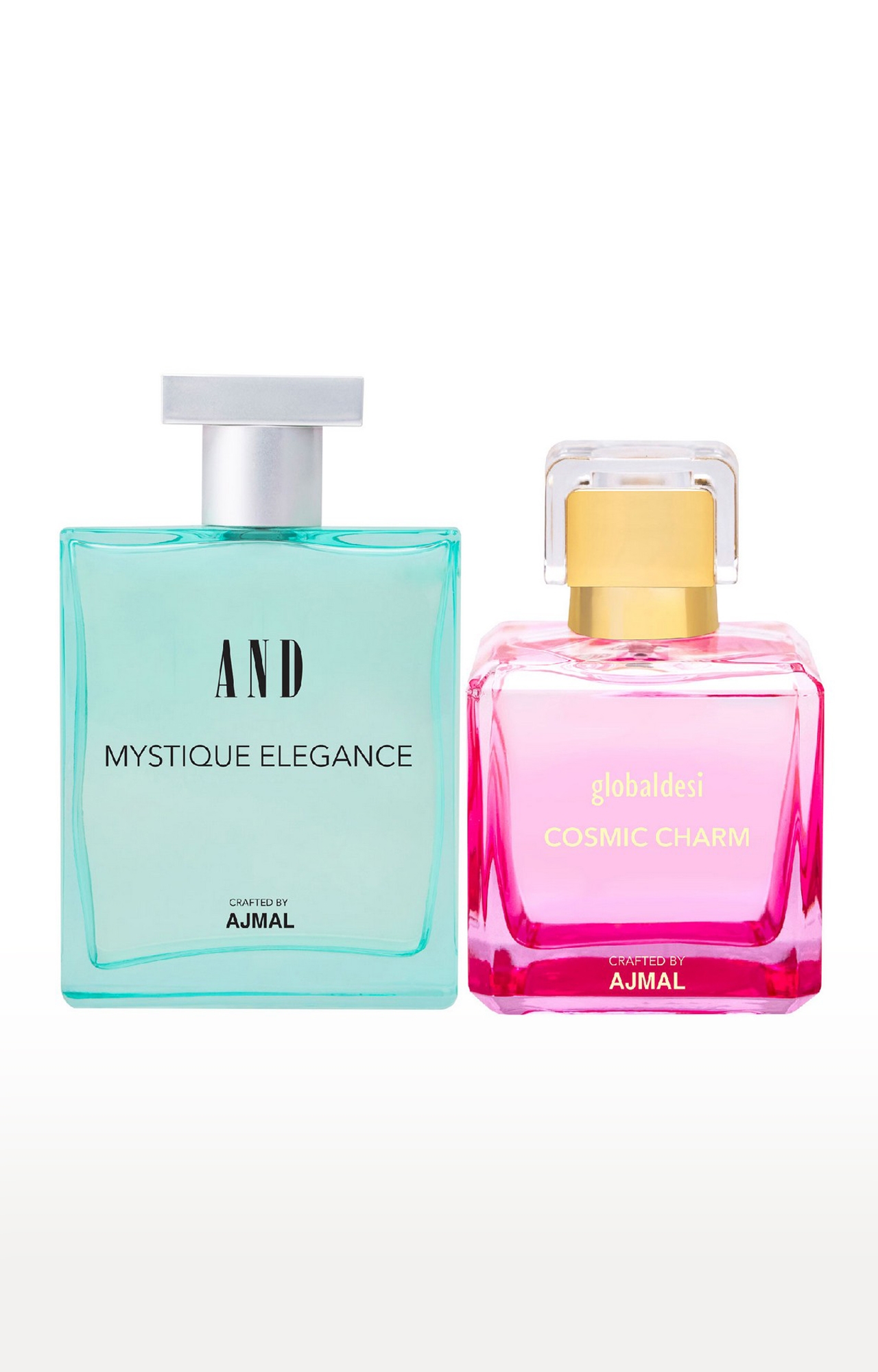 AND Crafted By Ajmal | And Mystique Elegance Edp 50Ml & Global Desi Cosmic Charm Edp 100Ml 