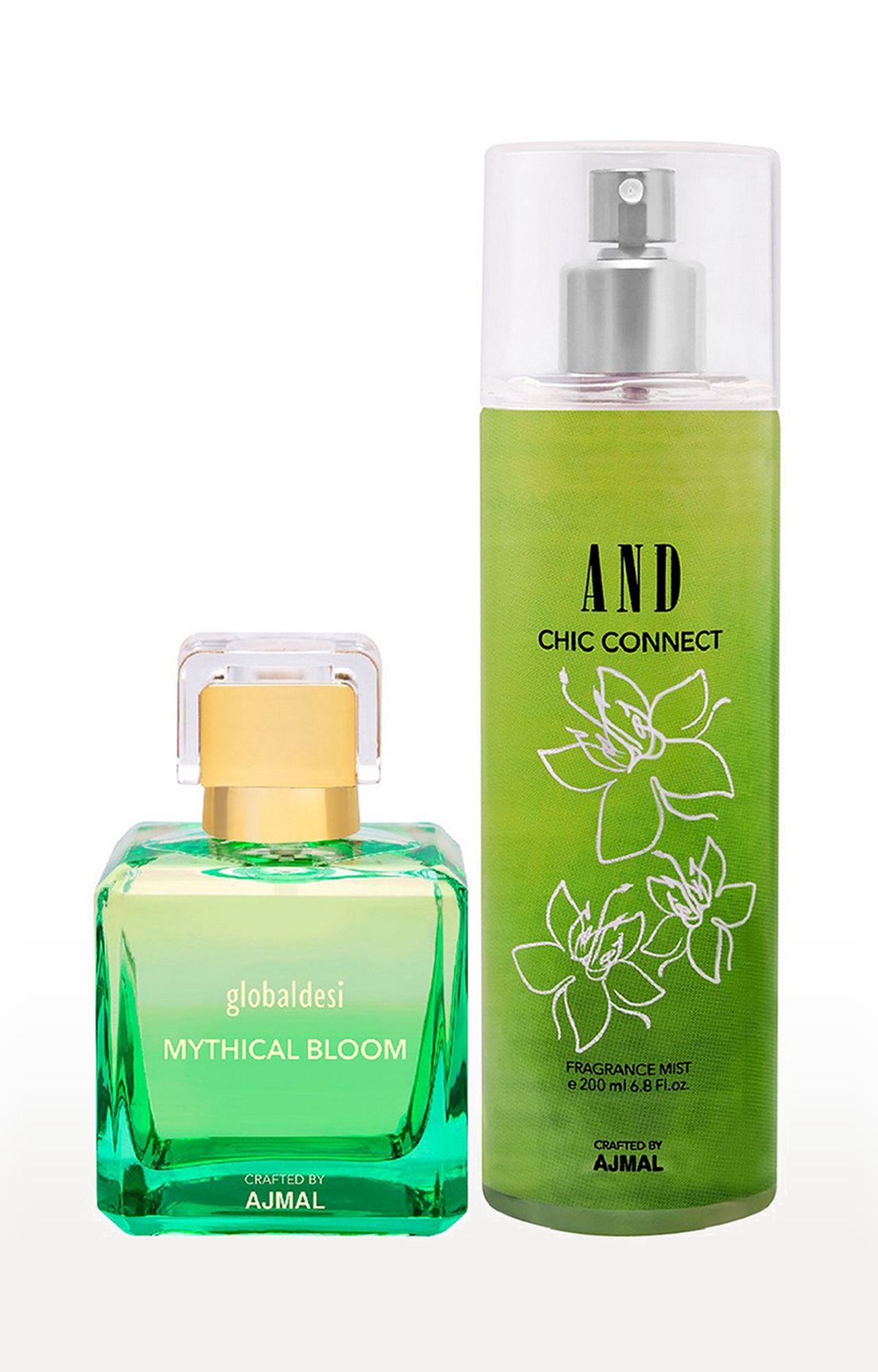 AND Crafted By Ajmal | Global Mythical Bloom Trance EDP 100ML & AND Chi Connect Body Mist 200ML 