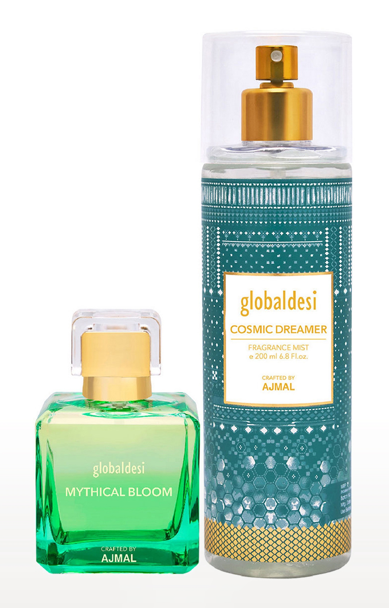 Global Mythical Bloom Eau De Parfum 50ML & Cosmic Dreamer Body Mist 200ML Pack of 2 for Women Crafted by Ajmal 