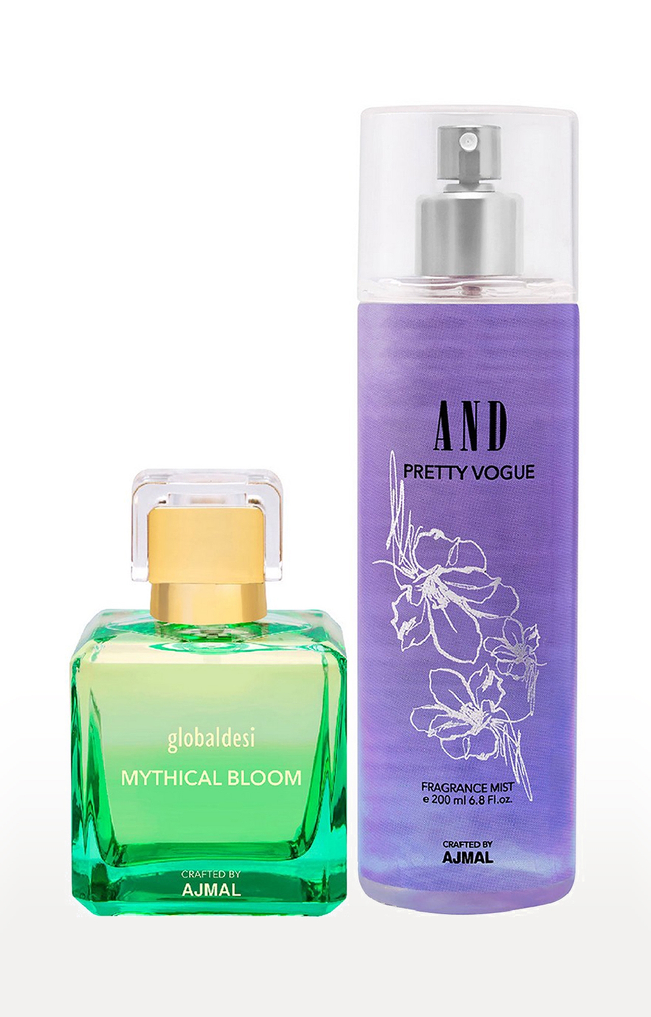 Global Mythical Bloom Trance EDP 100ML & AND Pretty Vogue Body Mist 200ML 