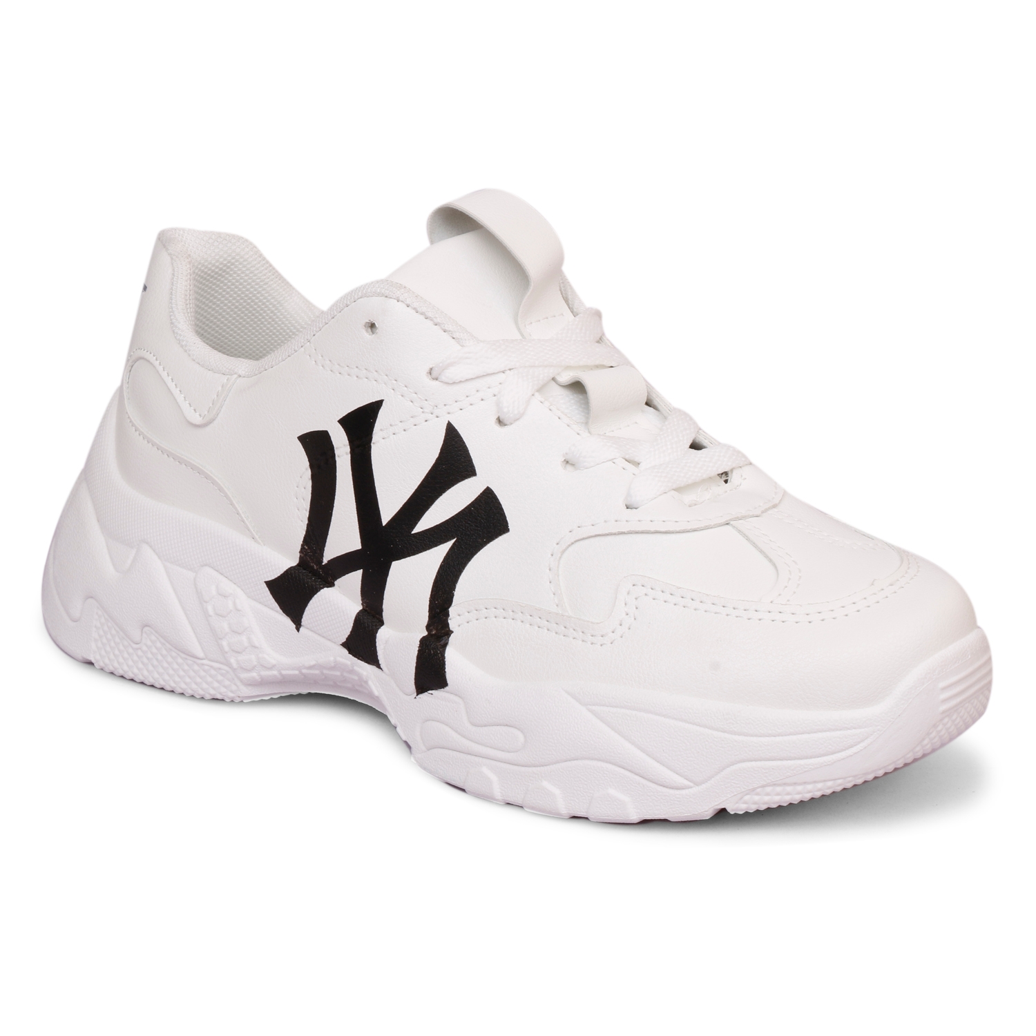 MOZAFIA | MOZAFIA WhiteBlack Lace up Latest Stylish Casual Lightweight Sneakers for Walking, Gym For Women