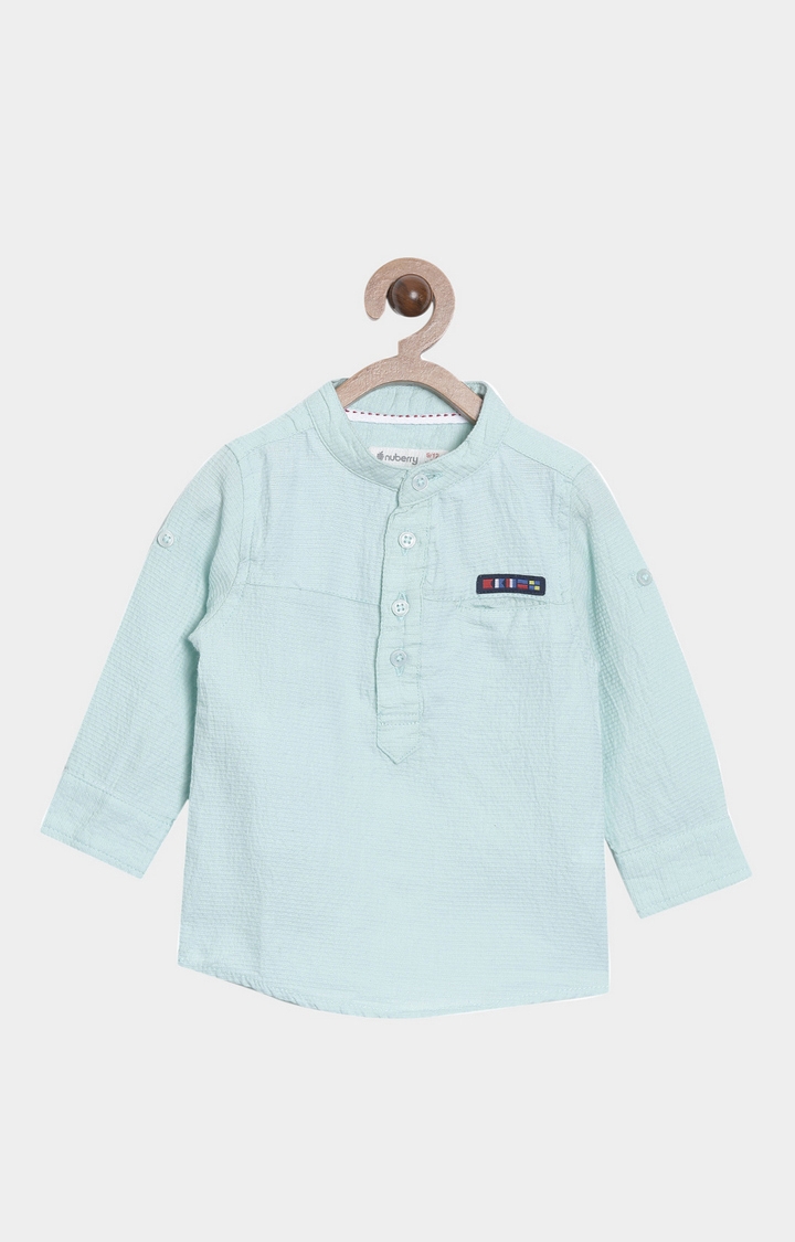 Nuberry | Nuberry Boys Casual Pastel Green Shirt