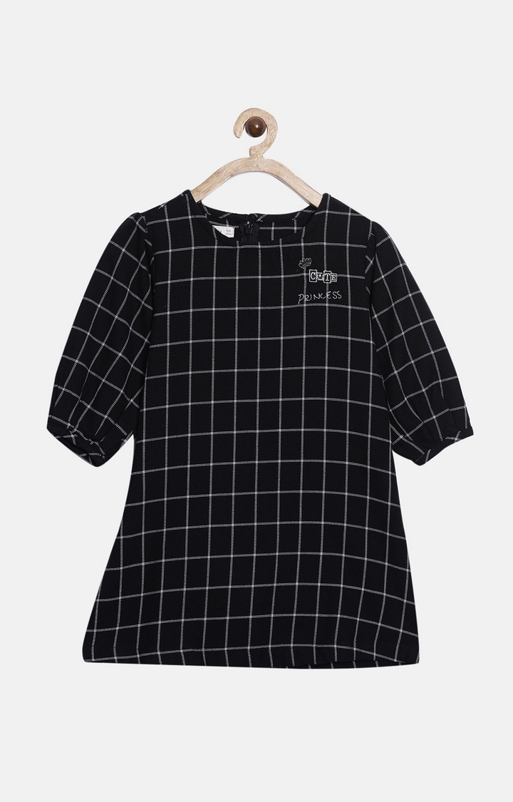 Nuberry | Black Checked Dress