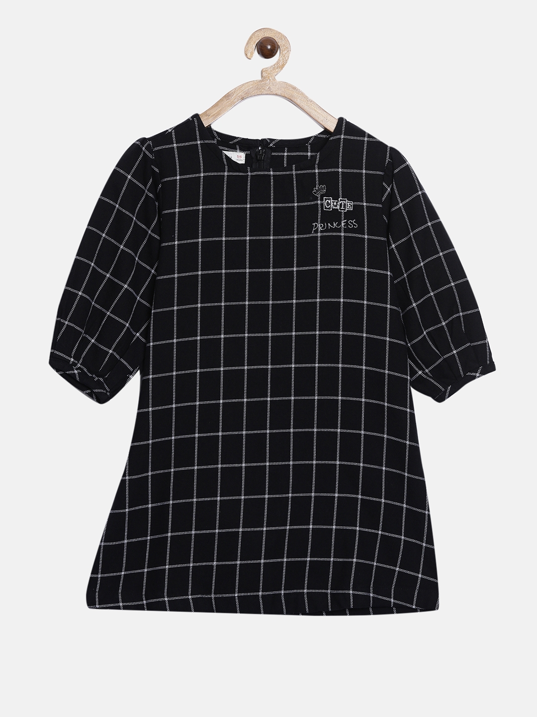 Nuberry | Black Checked Dress