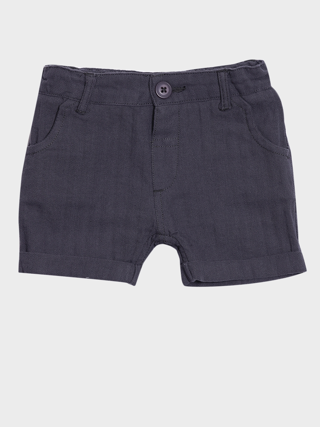 Nuberry | Grey Solid Shorts