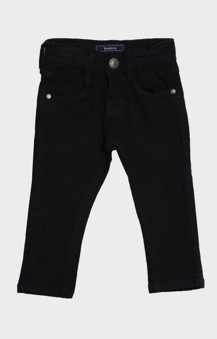 Nuberry | Black Solid Jeans