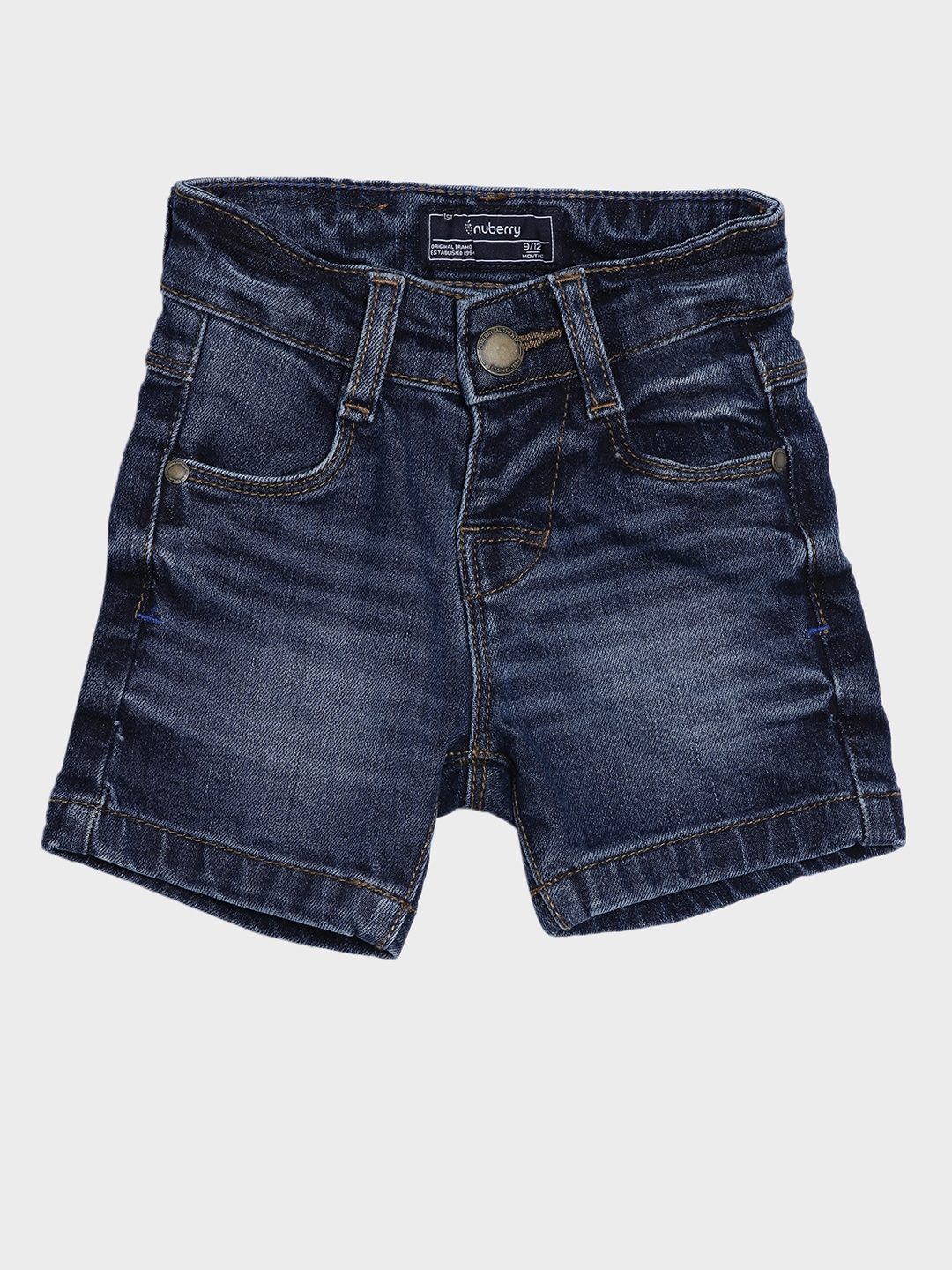 Nuberry | Blue Solid Shorts