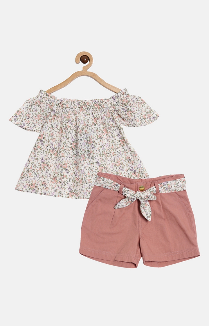 Nuberry | Nuberry Girls 100% Cotton Co-ords Sets