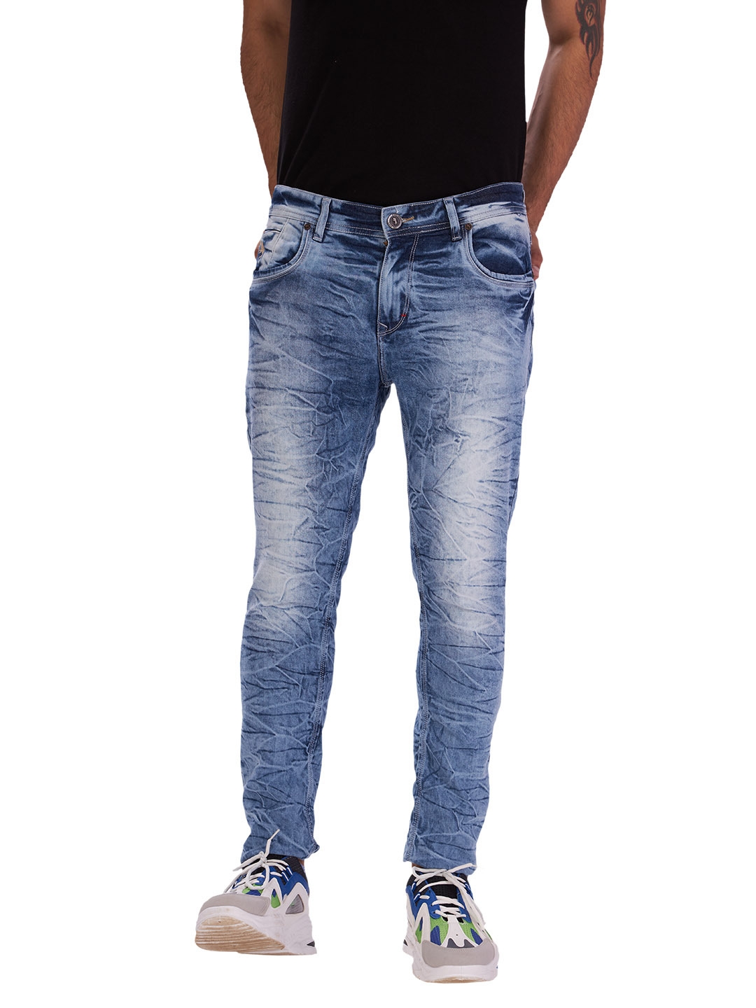 D'cot by Donear | D'cot by Donear Men's Blue Cotton Jeans