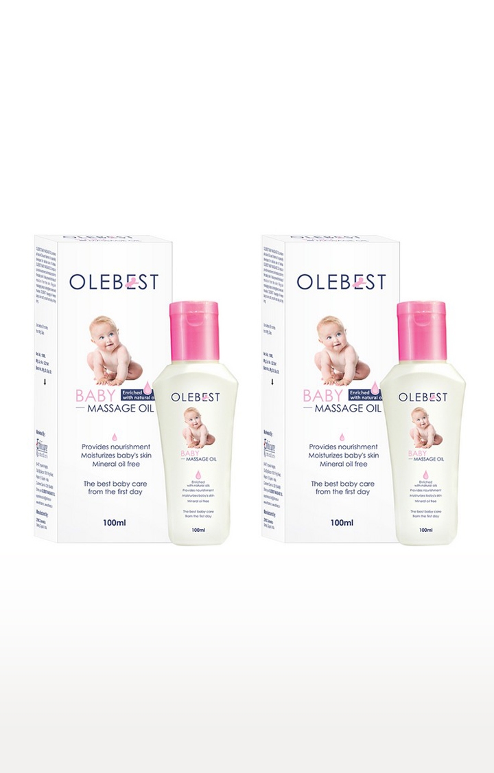 OLEBEST Baby Massage Oil Pack Of 2