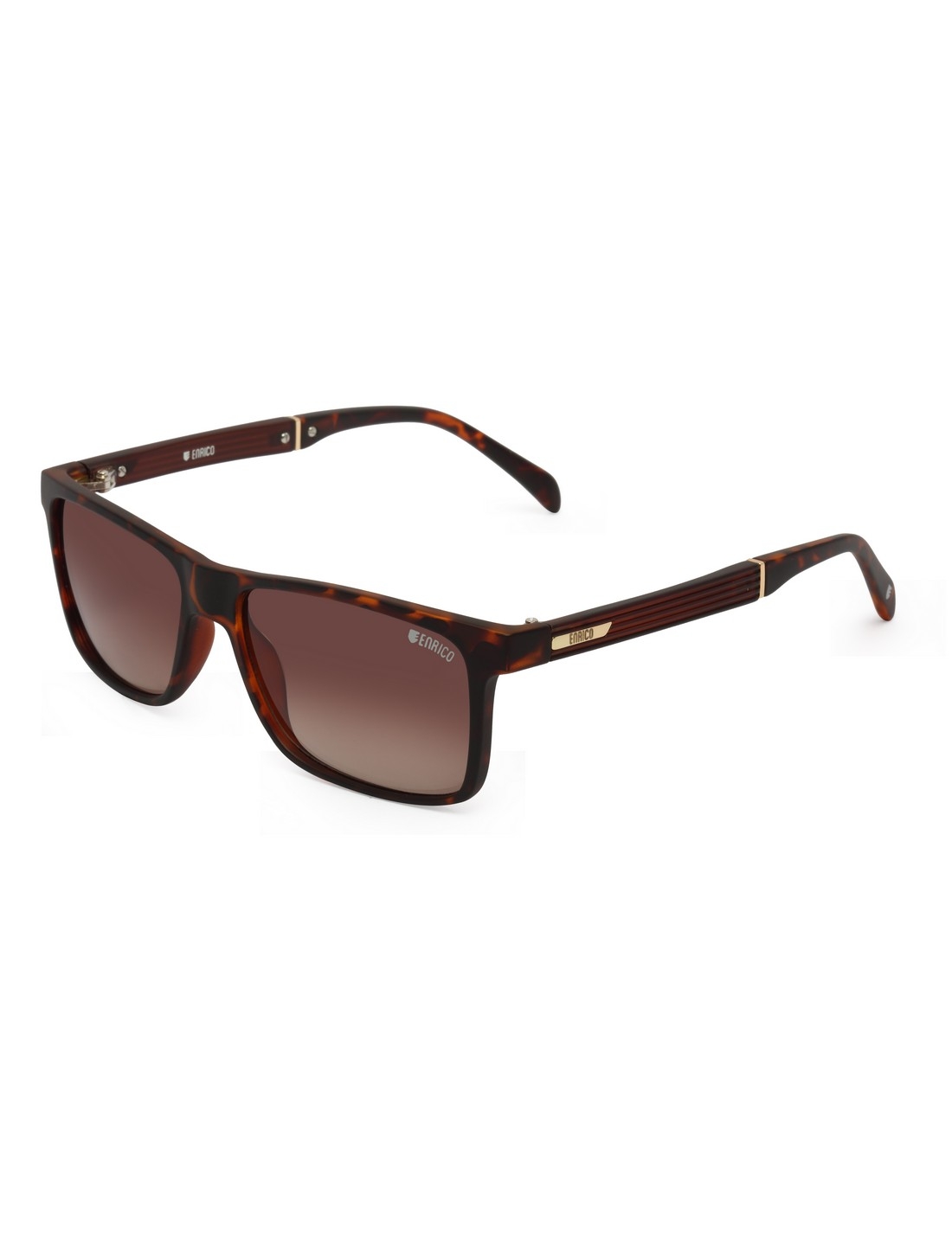 ENRICO | Enrico Scope Uv Protected Wayfarer Sunglasses For Men ( Lens - Brown | Frame - Brown)