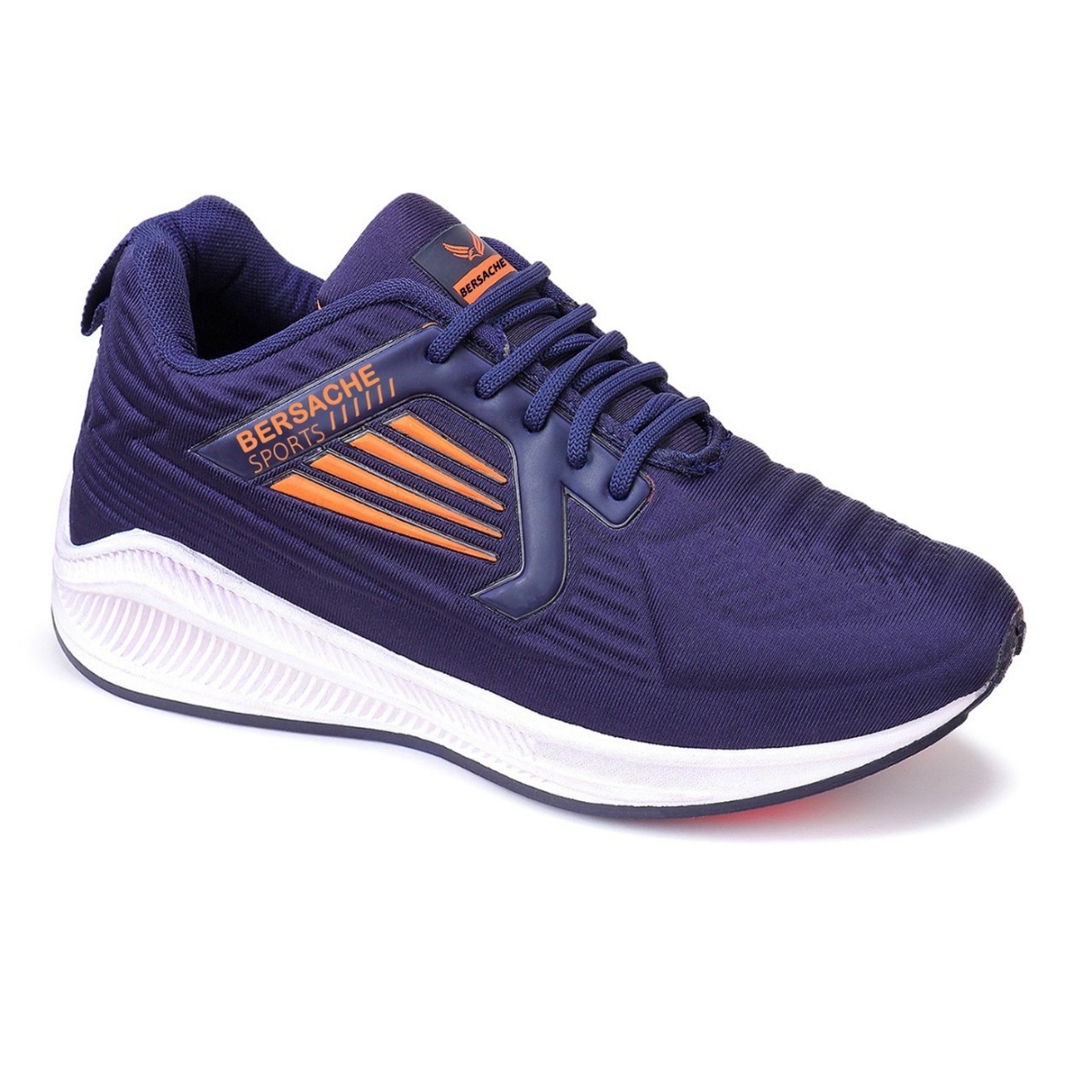 Bersache Sports Shoes For Men | Latest Stylish Sports Shoes For Men | Lace-Up Lightweight (Navy) Shoes For Running, Walking, gym ,Trekking and hiking Shoes For Men