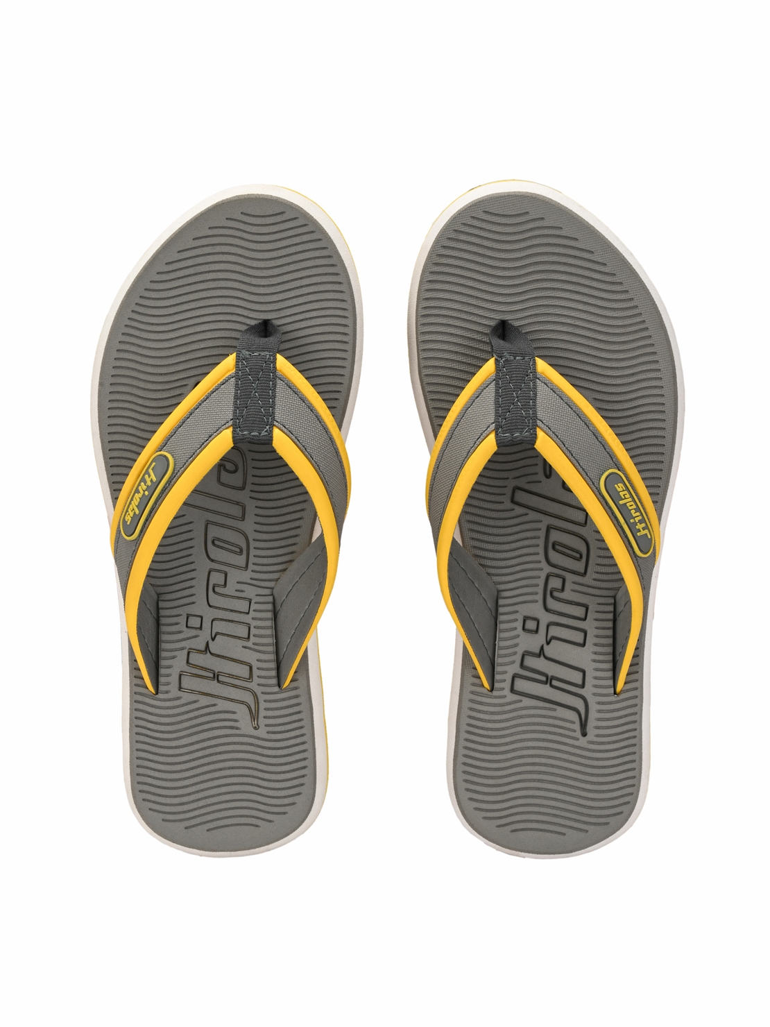 Hirolas | Hirolas Fabrication embossed Flip-Flop Slippers - Grey