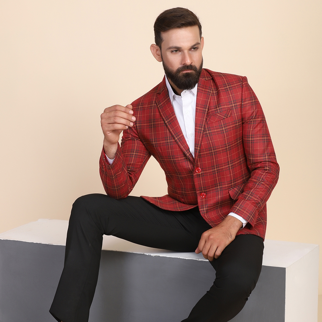 TAHVO | TAHVO Men tweed stylish blazer