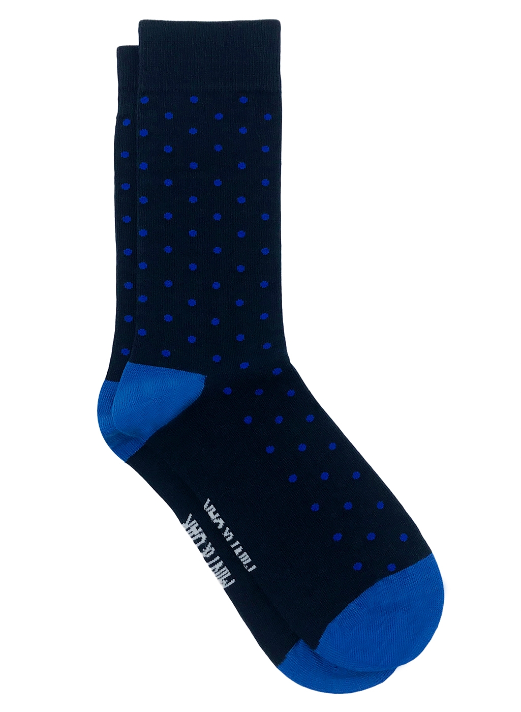 Mint & Oak | Mint & Oak All Blue Blue Calf Length Socks for Men