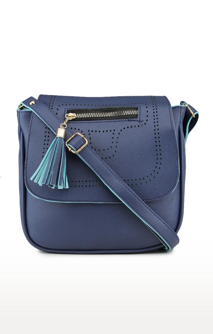 Aliado | Aliado Polyester Blue Colour Sling Bag For Women (P35V1017)