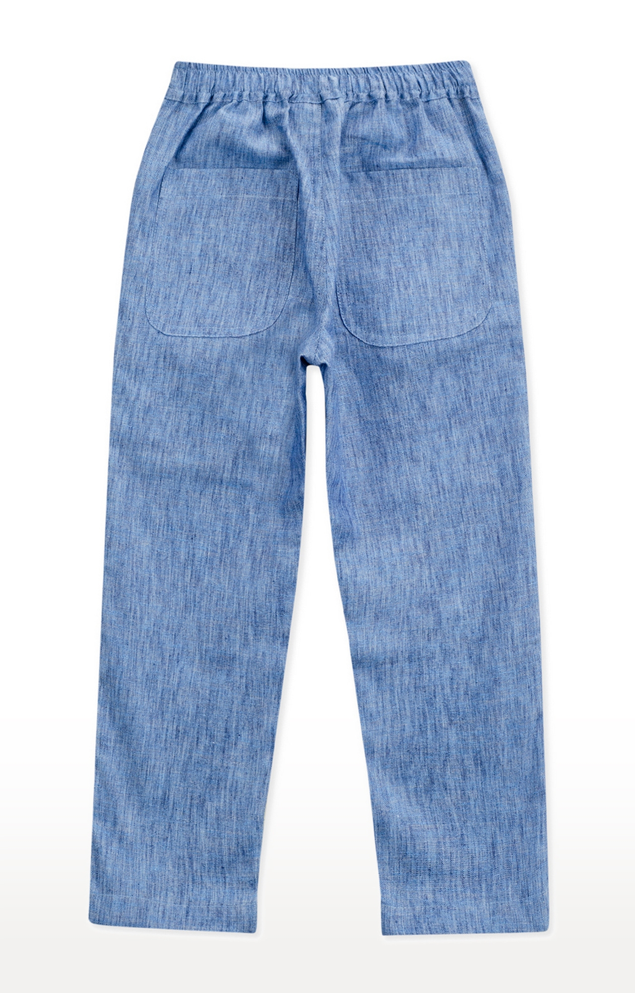 Popsicles Clothing | Popsicles Boys Linen Blue Marble Lounge Pants - Blue 1