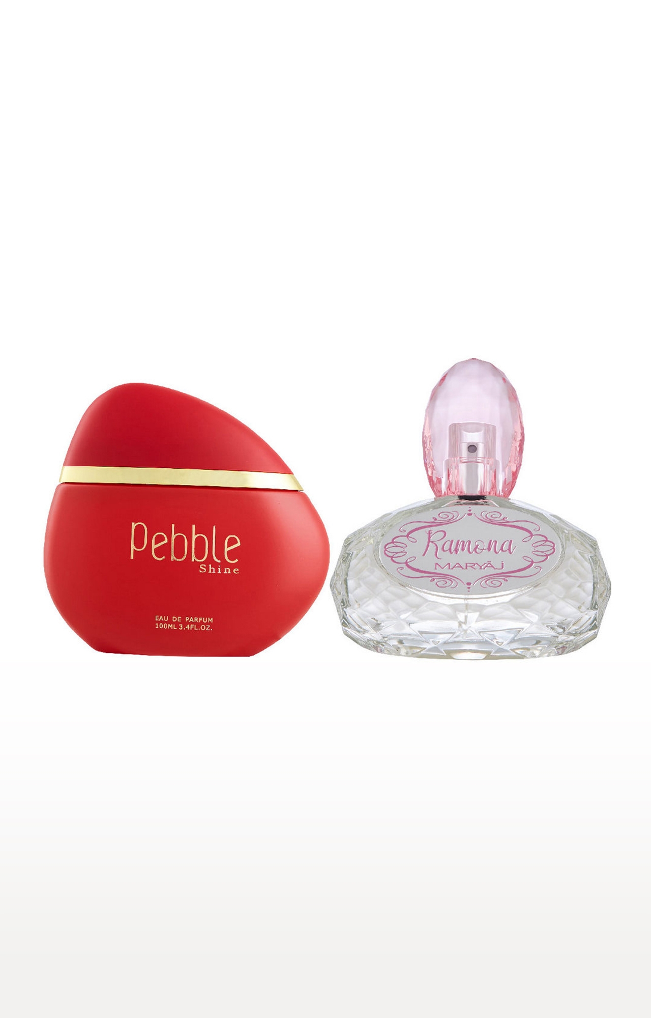 Maryaj Pebble Shine Eau De Parfum Fruity Perfume 100ml for Women and Maryaj Ramona Eau De Parfum Perfume 100ml for Women