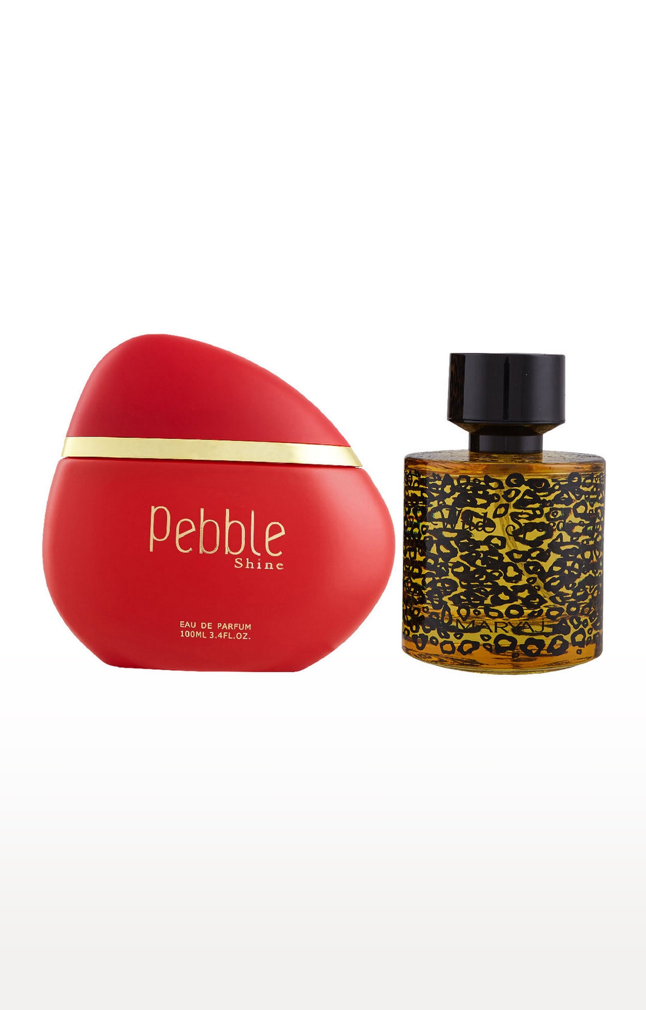 Maryaj Pebble Shine Eau De Parfum Fruity Perfume 100ml for Women and Maryaj Wild Speed Eau De Parfum Perfume 100ml for Men