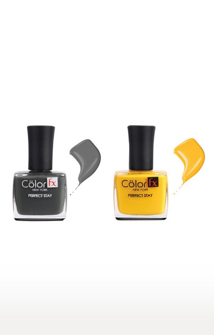 Color Fx Nail Enamel Perfect Stay - Basic Collection Pack of 2