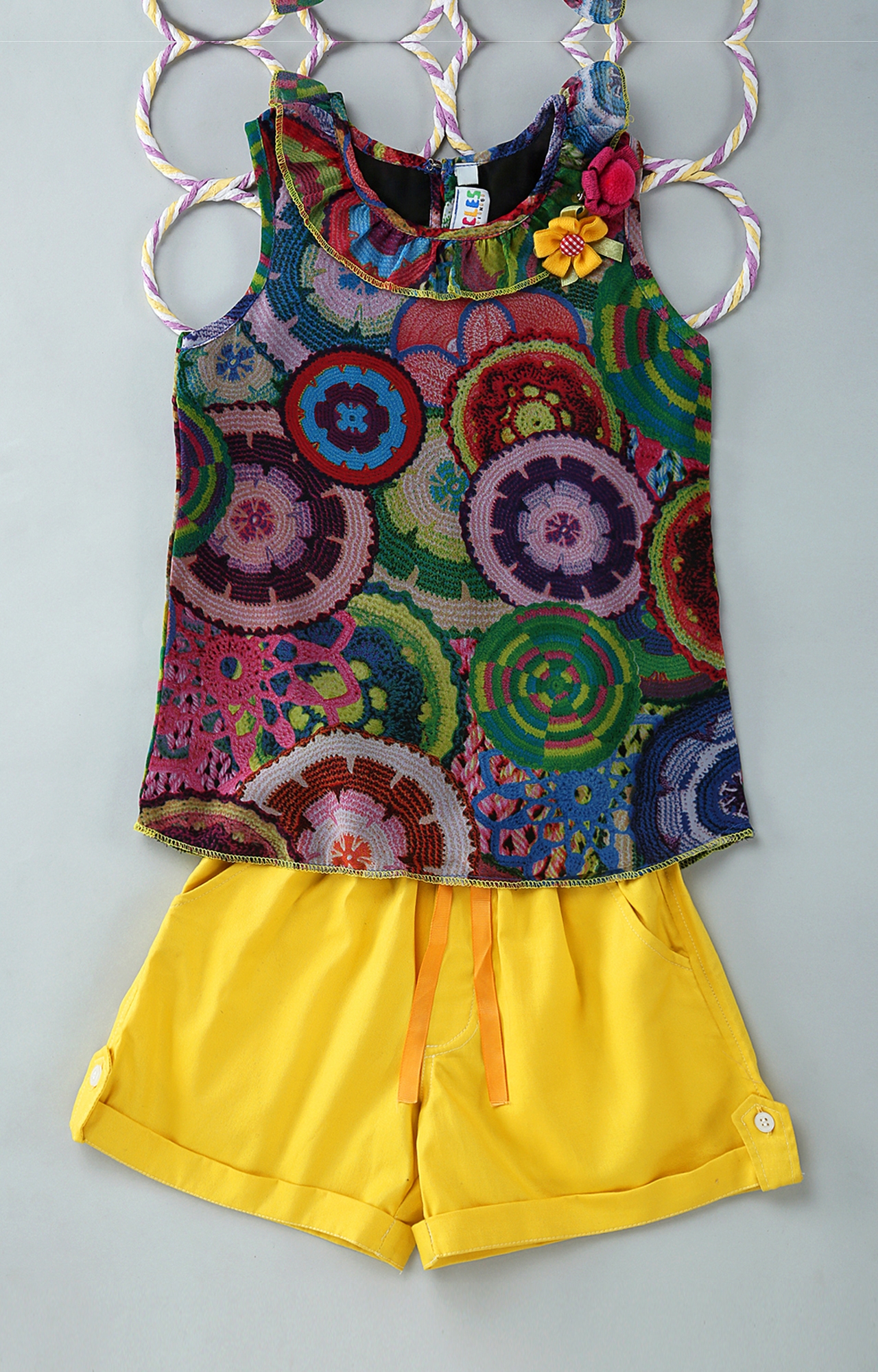Popsicles Clothing | Popsicles Sunshine Set Regular Fit Dress For Girl