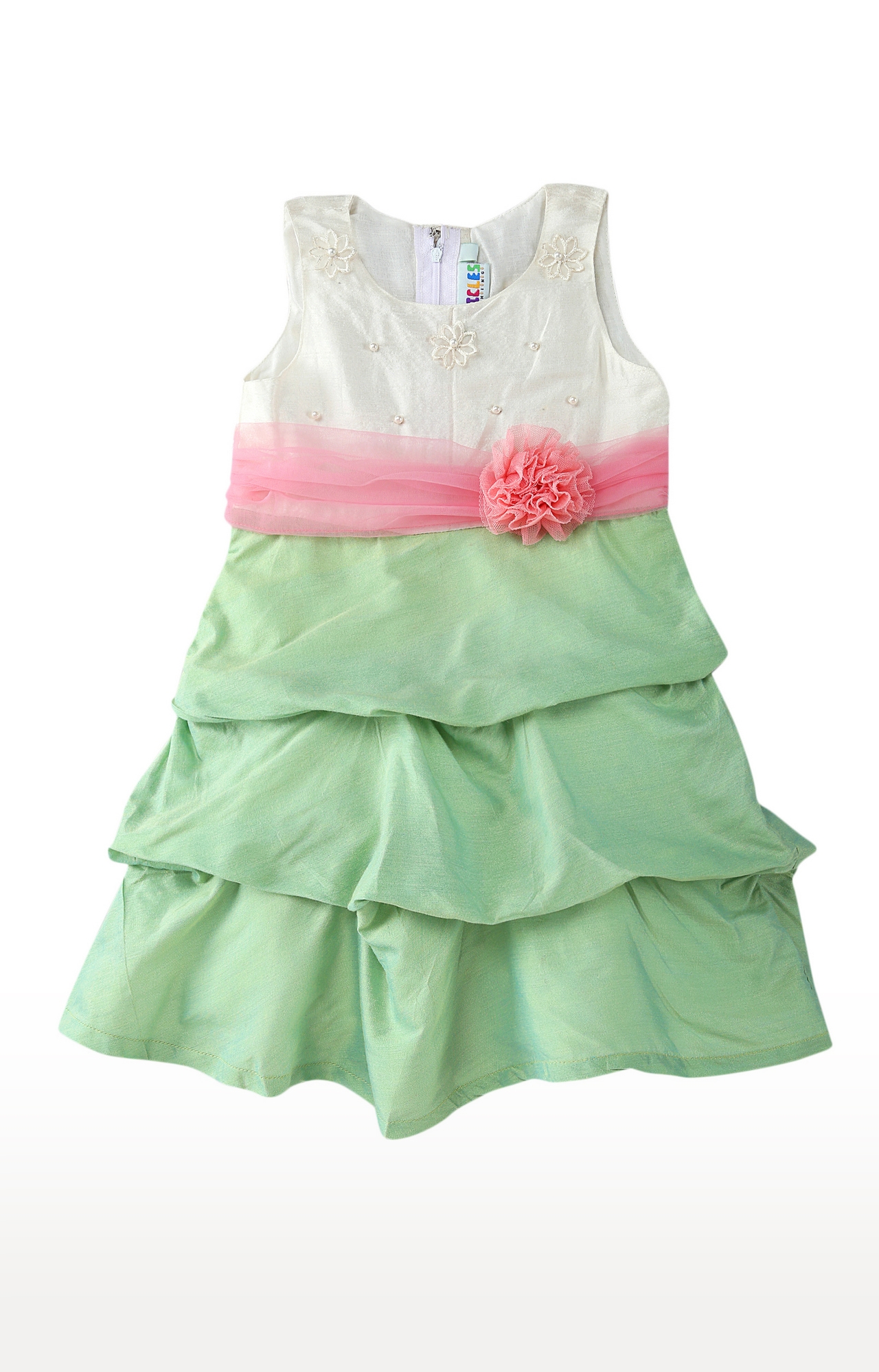 Popsicles Clothing | Popsicles Fern Dress Regular Fit Dress For Girl (Green)