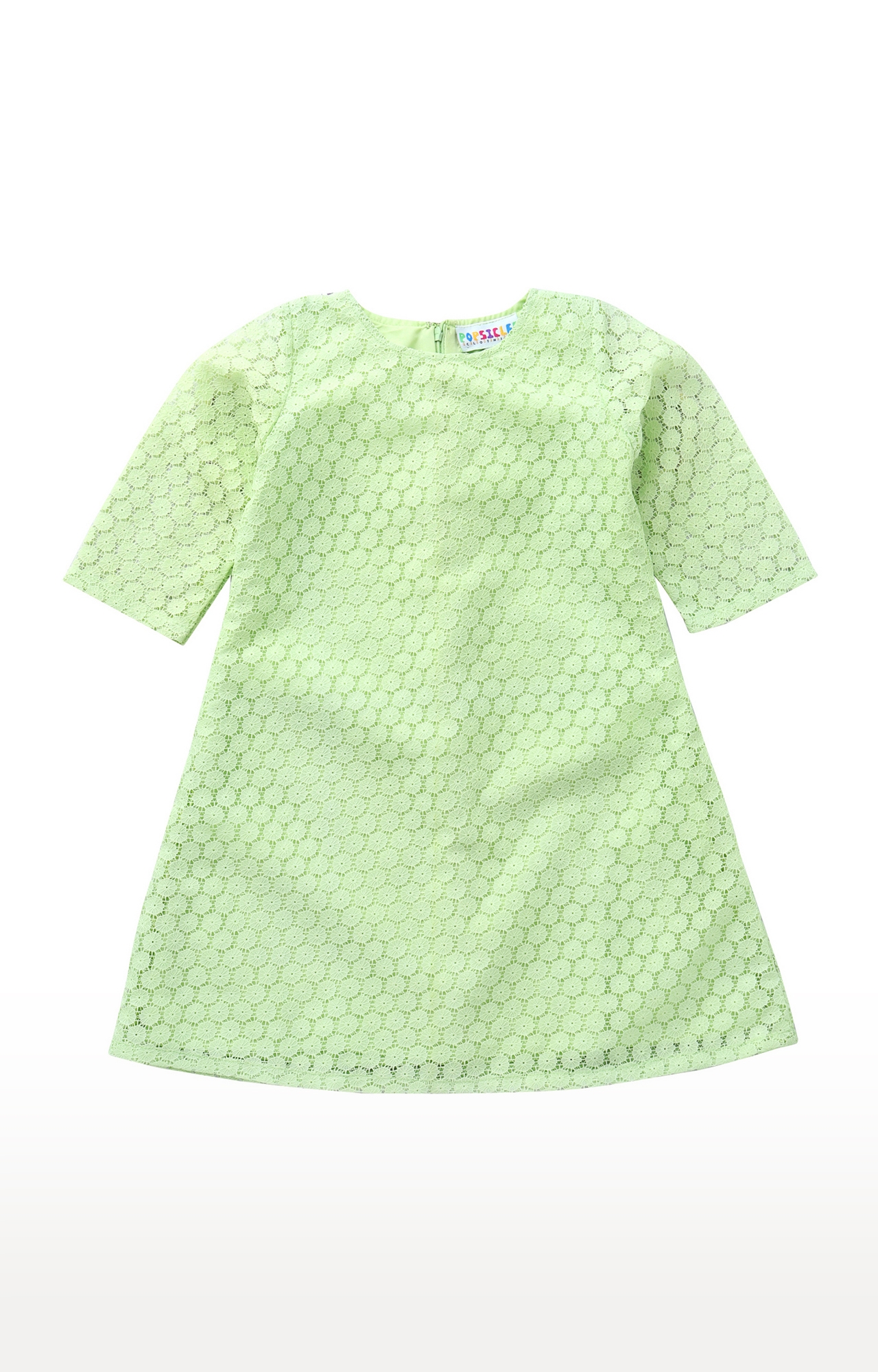 Popsicles Clothing | Popsicles Seafoam Dress Regular Fit Dress For Girl (Green)