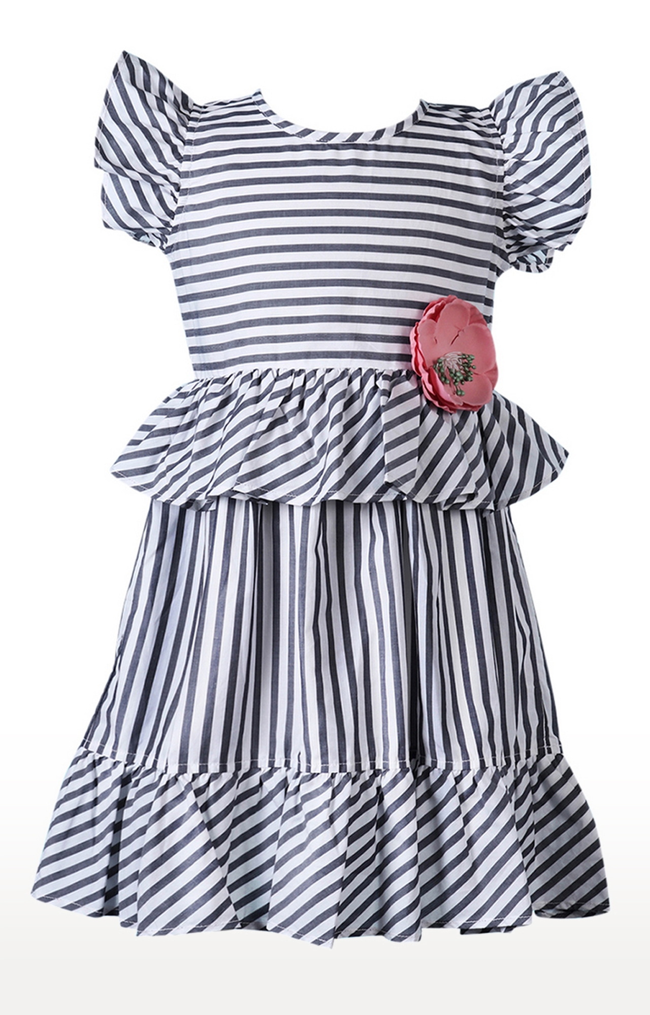 Popsicles Clothing | Popsicles Flint Dress Regular Fit Dress For Girl (Grey)
